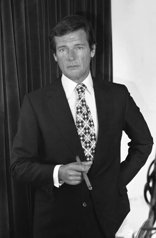 Roger Moore portrait