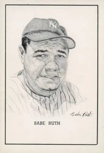 1950 Callahan Hall Of Fame Babe Ruth