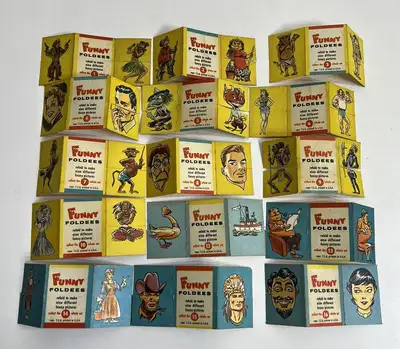 1950 R714-27 Topps 'Funny Foldees'