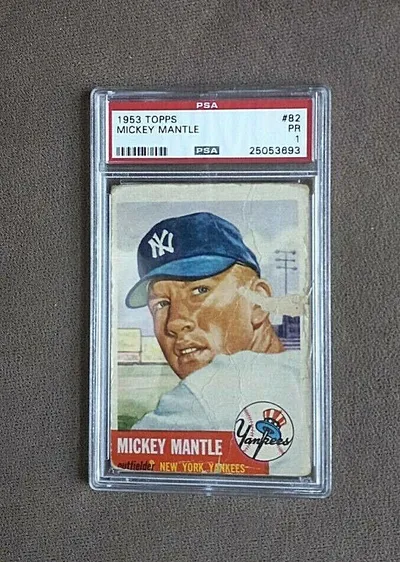 1953 Topps Mickey Mantle #82