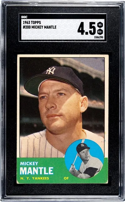 1963 Topps Mickey Mantle #200