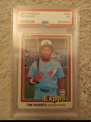 1981 Donruss Tim Raines Rookie Card