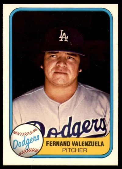 1981 Fleer Fernando Valenzuela Rookie Card