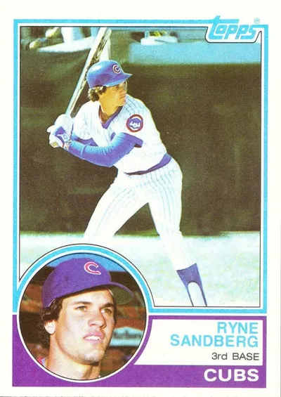 1983 Topps Baseball Ryne Sandberg Rookie Card
