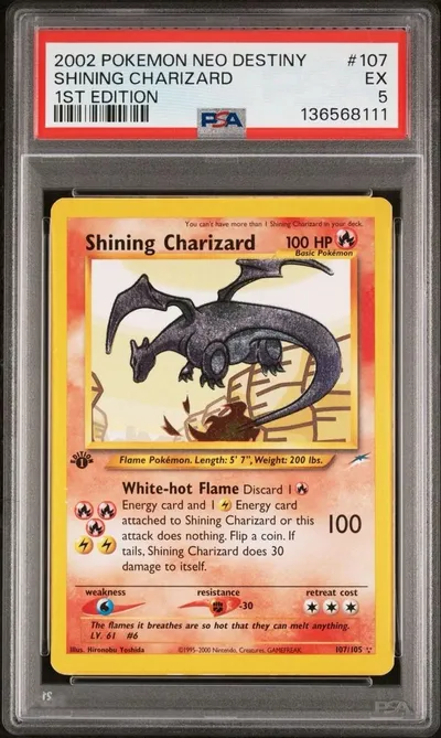 2002 Pokémon Neo Destiny Shining Charizard