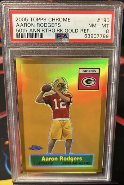 2005 Topps Chrome Aaron Rodgers Rookie Card