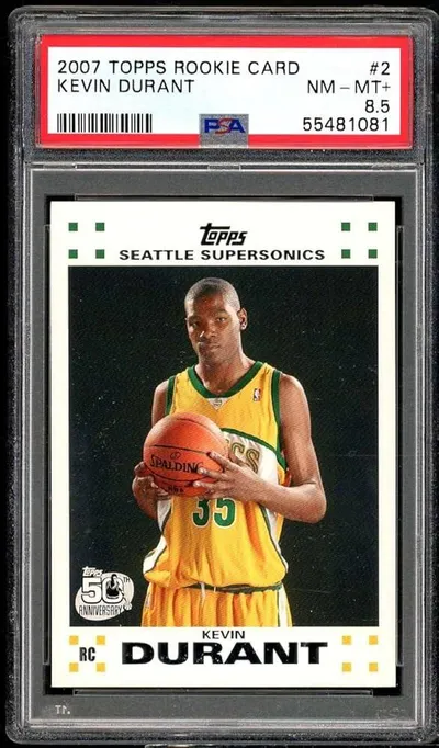 2007 Topps Rookie Card Kevin Durant
