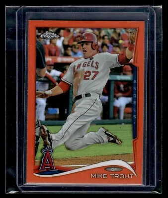 2014 Topps Chrome Mike Trout #1 Black Refractor